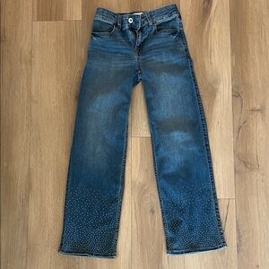 Abercrombie Kids High Rise Wide Leg Denim Jeans 9/10 Long